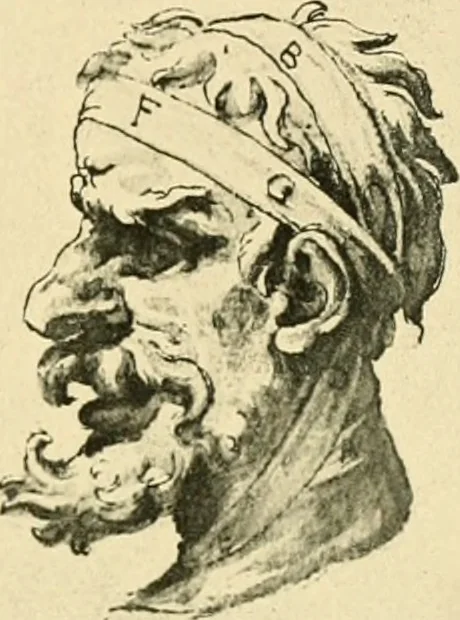 An illustration from Collection de chirurgiens grecs avec dessins attribués au Primatice. Reproduction réduite des 200 dessins du Manuscrit latin 6866 de la Bibliothèque nationale, 1908, leaf 82
