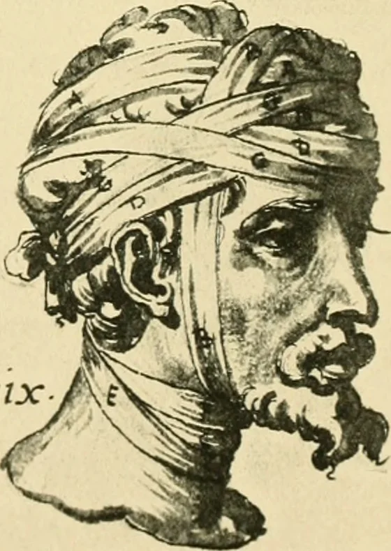An illustration from Collection de chirurgiens grecs avec dessins attribués au Primatice. Reproduction réduite des 200 dessins du Manuscrit latin 6866 de la Bibliothèque nationale, 1908, leaf 82