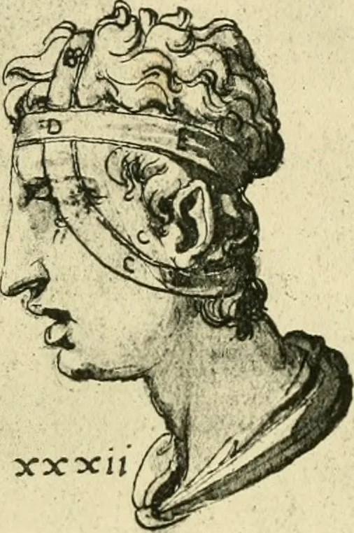 An illustration from Collection de chirurgiens grecs avec dessins attribués au Primatice. Reproduction réduite des 200 dessins du Manuscrit latin 6866 de la Bibliothèque nationale, 1908, leaf 90
