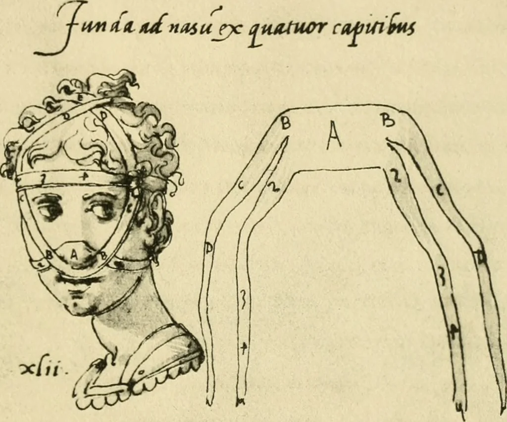An illustration from Collection de chirurgiens grecs avec dessins attribués au Primatice. Reproduction réduite des 200 dessins du Manuscrit latin 6866 de la Bibliothèque nationale, 1908, leaf 96