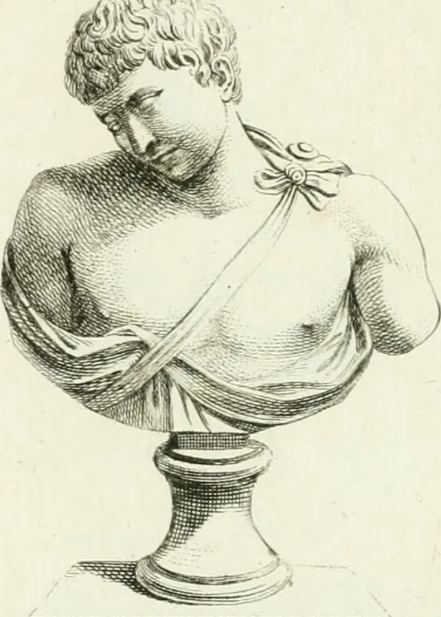 An illustration from Collection de sculptures antiques, grecques et romaines : trouvées a Rome dans les ruines des Palais de Neron, et de Marius .., 1755, leaf 110