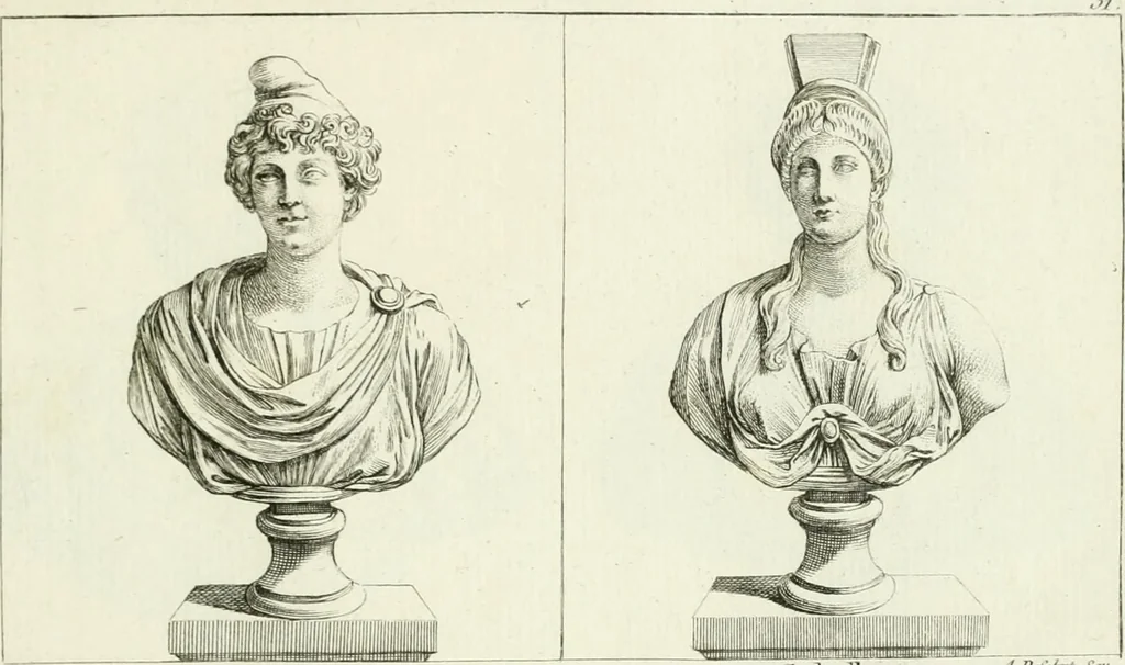 An illustration from Collection de sculptures antiques, grecques et romaines : trouvées a Rome dans les ruines des Palais de Neron, et de Marius .., 1755, leaf 112