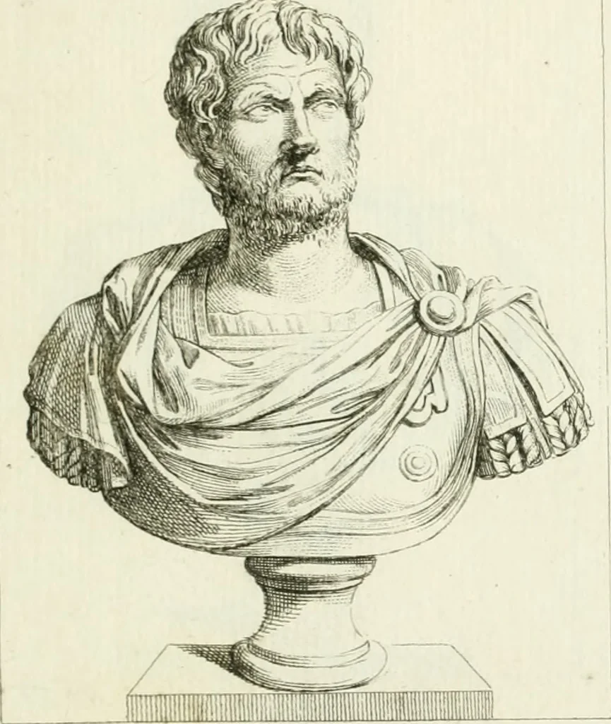 An illustration from Collection de sculptures antiques, grecques et romaines : trouvées a Rome dans les ruines des Palais de Neron, et de Marius .., 1755, leaf 114