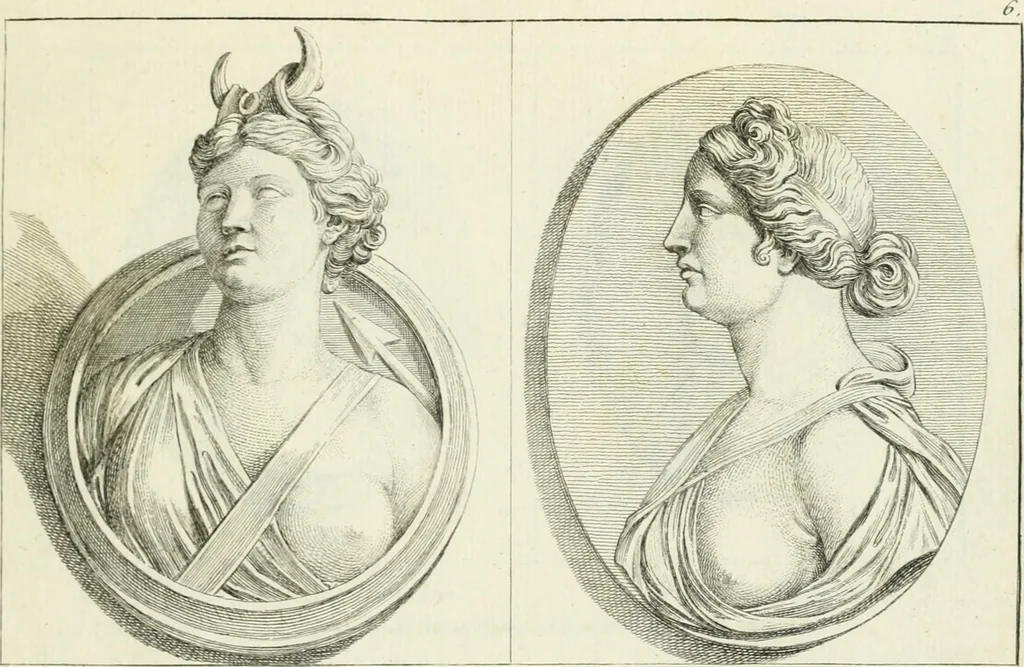 An illustration from Collection de sculptures antiques, grecques et romaines : trouvées a Rome dans les ruines des Palais de Neron, et de Marius .., 1755, leaf 22