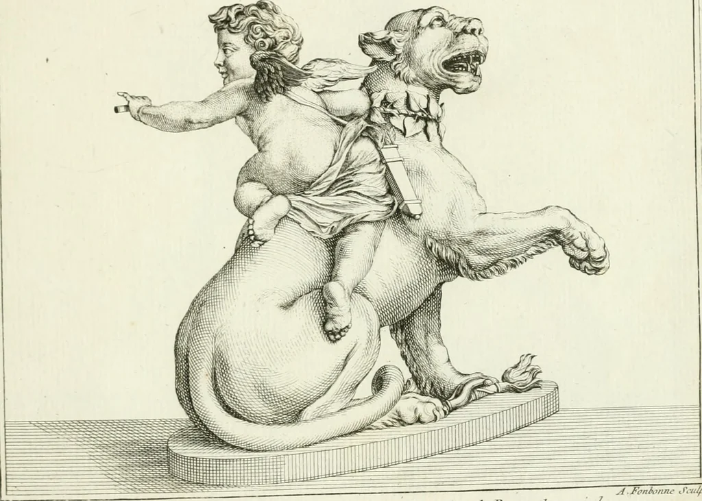 An illustration from Collection de sculptures antiques, grecques et romaines : trouvées a Rome dans les ruines des Palais de Neron, et de Marius .., 1755, leaf 26