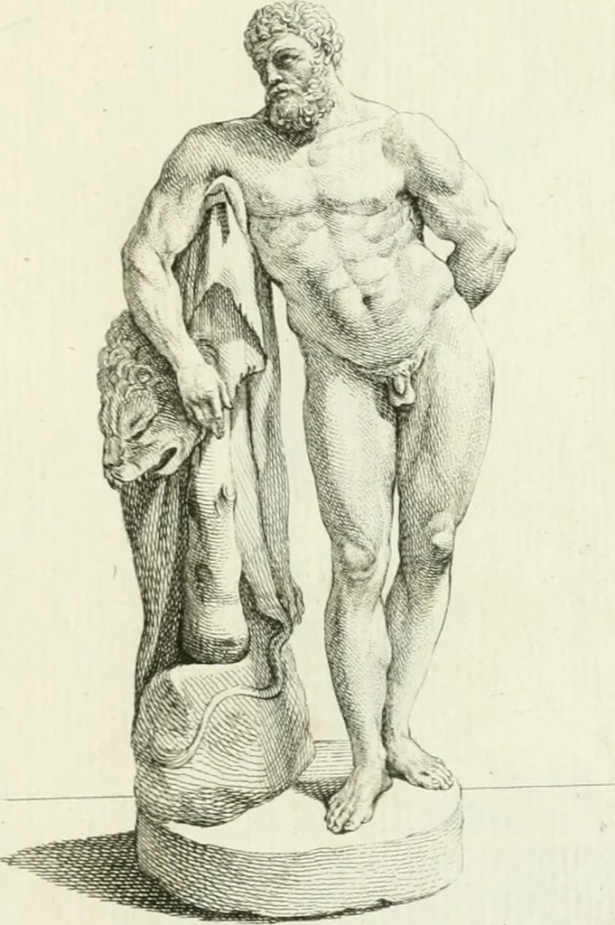 An illustration from Collection de sculptures antiques, grecques et romaines : trouvées a Rome dans les ruines des Palais de Neron, et de Marius .., 1755, leaf 34