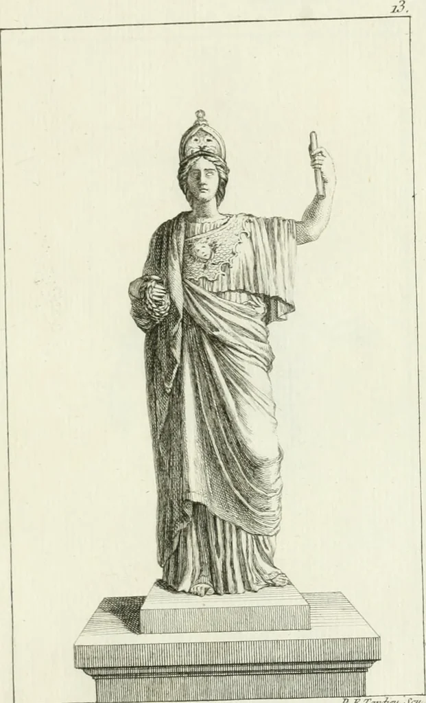 An illustration from Collection de sculptures antiques, grecques et romaines : trouvées a Rome dans les ruines des Palais de Neron, et de Marius .., 1755, leaf 36