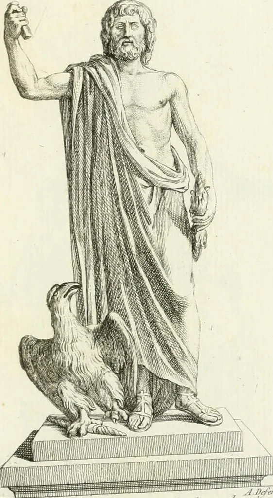 An illustration from Collection de sculptures antiques, grecques et romaines : trouvées a Rome dans les ruines des Palais de Neron, et de Marius .., 1755, leaf 42
