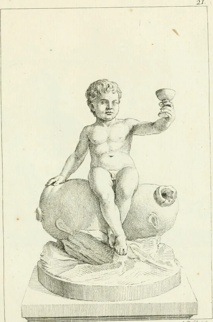 An illustration from Collection de sculptures antiques, grecques et romaines : trouvées a Rome dans les ruines des Palais de Neron, et de Marius .., 1755, leaf 52