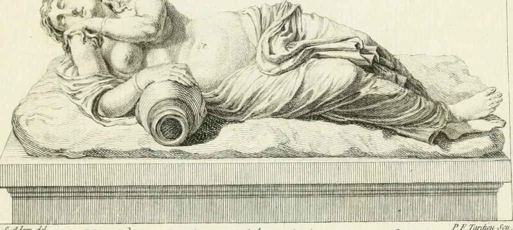An illustration from Collection de sculptures antiques, grecques et romaines : trouvées a Rome dans les ruines des Palais de Neron, et de Marius .., 1755, leaf 56