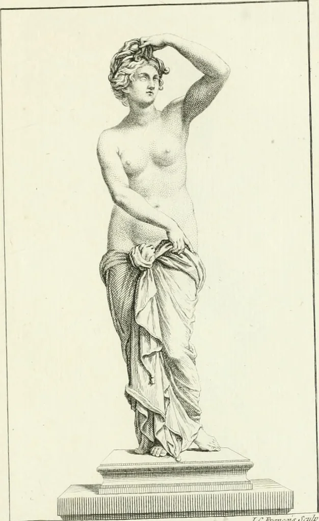 An illustration from Collection de sculptures antiques, grecques et romaines : trouvées a Rome dans les ruines des Palais de Neron, et de Marius .., 1755, leaf 64
