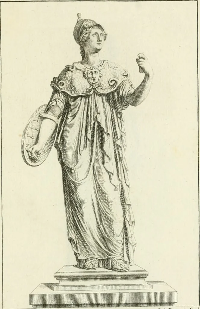An illustration from Collection de sculptures antiques, grecques et romaines : trouvées a Rome dans les ruines des Palais de Neron, et de Marius .., 1755, leaf 68