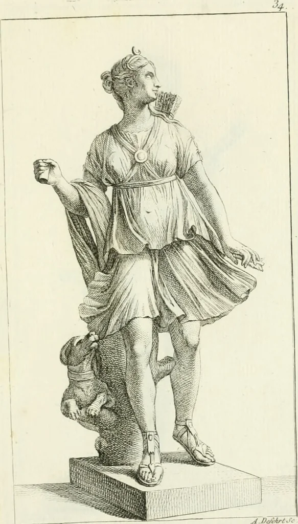 An illustration from Collection de sculptures antiques, grecques et romaines : trouvées a Rome dans les ruines des Palais de Neron, et de Marius .., 1755, leaf 78