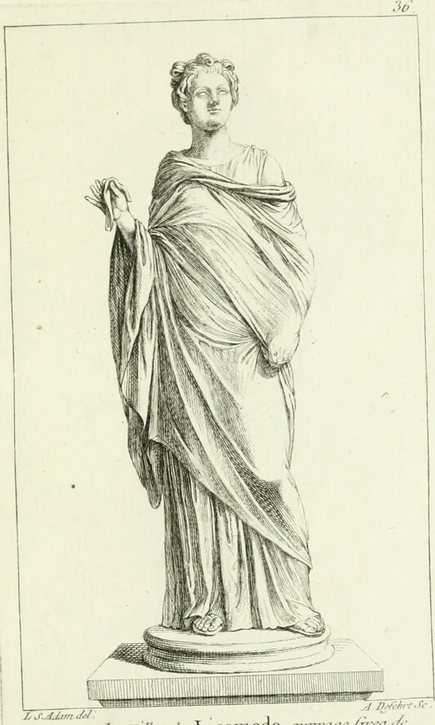 An illustration from Collection de sculptures antiques, grecques et romaines : trouvées a Rome dans les ruines des Palais de Neron, et de Marius .., 1755, leaf 82