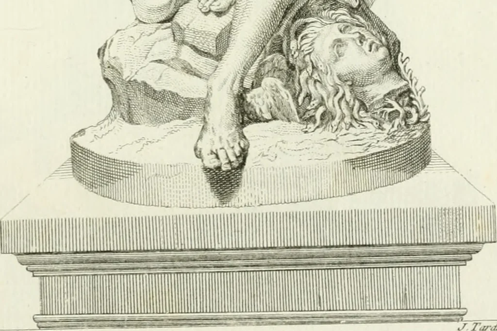 An illustration from Collection de sculptures antiques, grecques et romaines : trouvées a Rome dans les ruines des Palais de Neron, et de Marius .., 1755, leaf 96