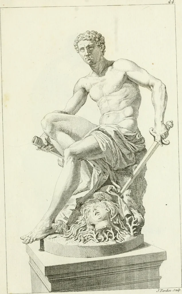An illustration from Collection de sculptures antiques, grecques et romaines : trouvées a Rome dans les ruines des Palais de Neron, et de Marius .., 1755, leaf 98