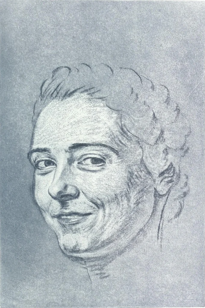 An illustration from Collection des Goncourt; dessins, aquarelles et pastels du 18e siècle, 1897, leaf 147