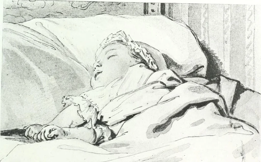 An illustration from Collection des Goncourt; dessins, aquarelles et pastels du 18e siècle, 1897, leaf 165
