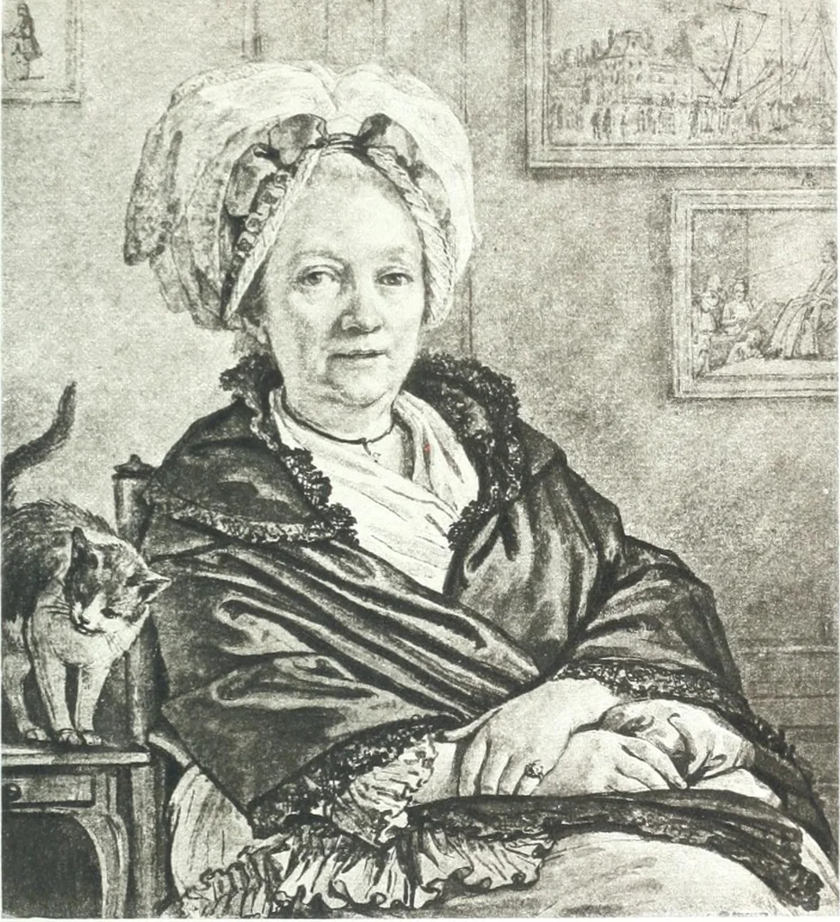 An illustration from Collection des Goncourt; dessins, aquarelles et pastels du 18e siècle, 1897, leaf 167