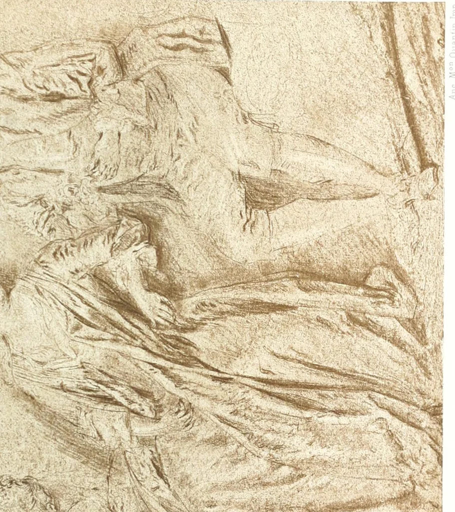 An illustration from Collection des Goncourt; dessins, aquarelles et pastels du 18e siècle, 1897, leaf 193