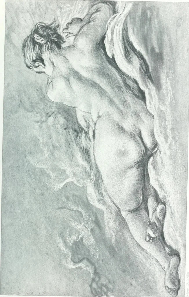 An illustration from Collection des Goncourt; dessins, aquarelles et pastels du 18e siècle, 1897, leaf 53