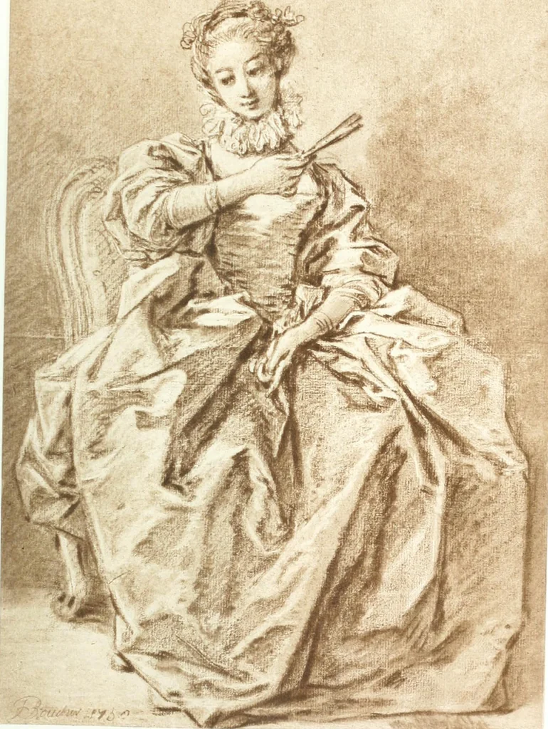 An illustration from Collection des Goncourt; dessins, aquarelles et pastels du 18e siècle, 1897, leaf 55