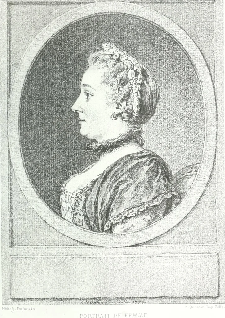 An illustration from Collection des Goncourt; dessins, aquarelles et pastels du 18e siècle, 1897, leaf 69
