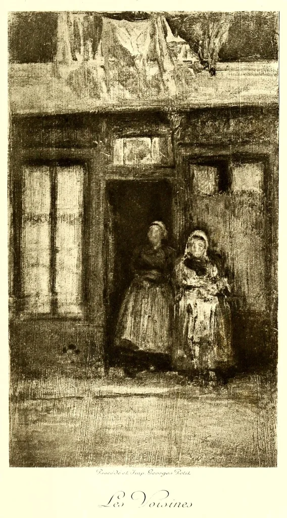 An illustration from Collection John Balli, de Londres : Catalogue des importants tableaux modernes aquarelles & pastels par Bonheur (Rosa), Corot, Daubigny (Ch.), Delacroix (Eug.). Dias (N.), Harpignies, Isabey (E.), Lhermitte (Leon), Rousseau (Th.), Schreyer, Troyon (C.), Veyrassat, Van Marcke, Whistler, Importante aquarelle de Meissonier, 1807, 1913, leaf 143
