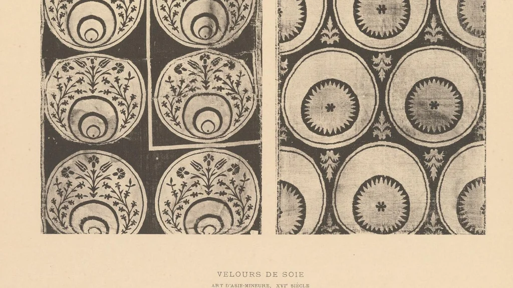 An illustration from La collection Kelekian. : Étoffes & tapis d'Orient & de Venise, 1900, leaf 107