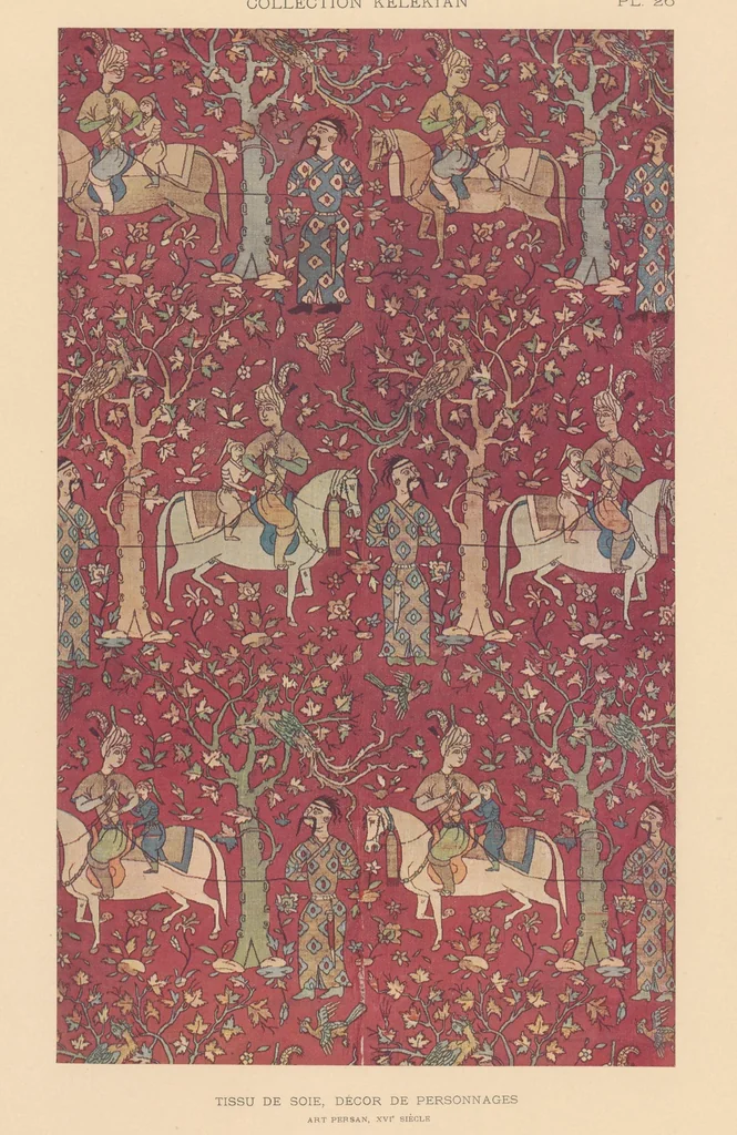 An illustration from La collection Kelekian. : Étoffes & tapis d'Orient & de Venise, 1900, leaf 44