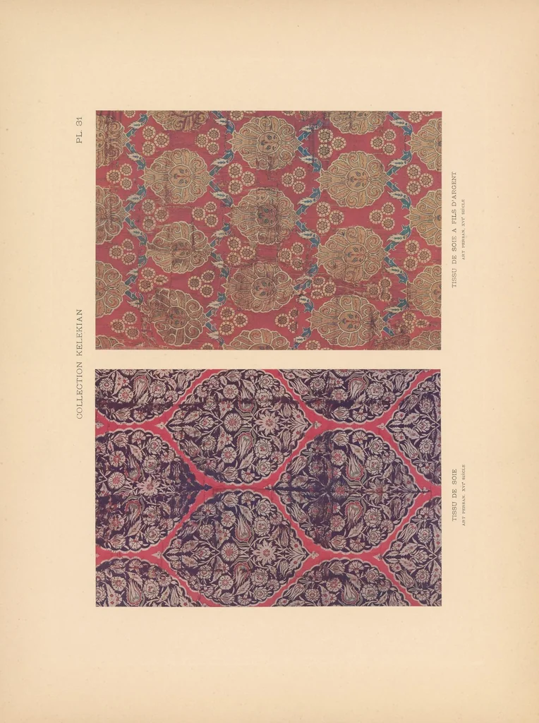 An illustration from La collection Kelekian. : Étoffes & tapis d'Orient & de Venise, 1900, leaf 49