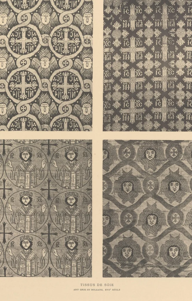 An illustration from La collection Kelekian. : Étoffes & tapis d'Orient & de Venise, 1900, leaf 91