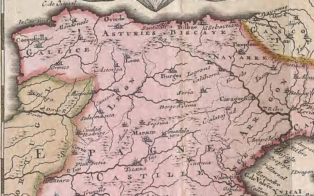 An illustration from A collection of maps of Europe, Asia, Africa, North America, and South America, circa 1700-1725, by Sr. Sanson, Guillieme de l'Isle, Peter Schenck, and others. [cartographic material], 1700, leaf 10