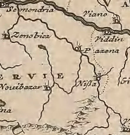 An illustration from A collection of maps of Europe, Asia, Africa, North America, and South America, circa 1700-1725, by Sr. Sanson, Guillieme de l'Isle, Peter Schenck, and others. [cartographic material], 1700, leaf 10