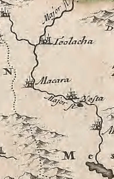 An illustration from A collection of maps of Europe, Asia, Africa, North America, and South America, circa 1700-1725, by Sr. Sanson, Guillieme de l'Isle, Peter Schenck, and others. [cartographic material], 1700, leaf 10