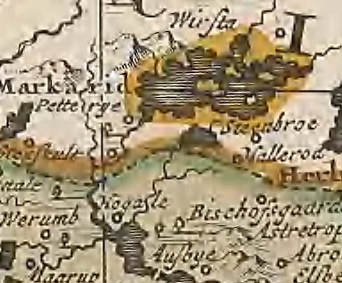 An illustration from A collection of maps of Europe, Asia, Africa, North America, and South America, circa 1700-1725, by Sr. Sanson, Guillieme de l'Isle, Peter Schenck, and others. [cartographic material], 1700, leaf 130
