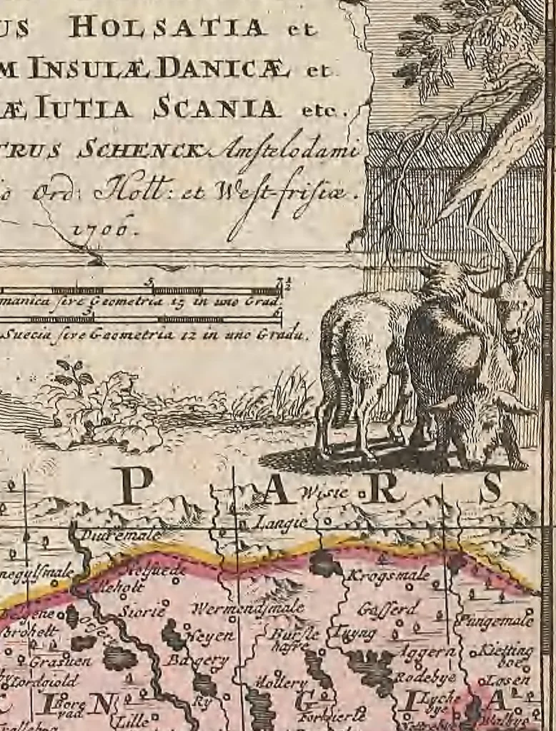 An illustration from A collection of maps of Europe, Asia, Africa, North America, and South America, circa 1700-1725, by Sr. Sanson, Guillieme de l'Isle, Peter Schenck, and others. [cartographic material], 1700, leaf 130