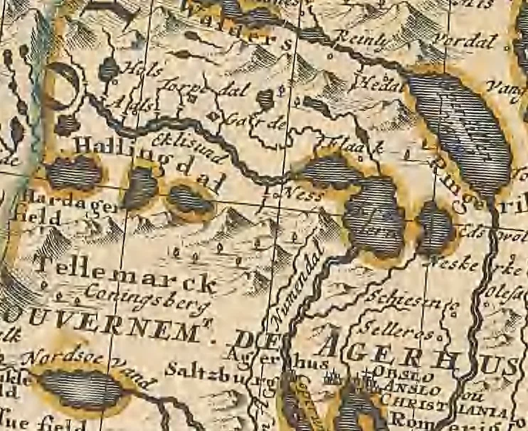 An illustration from A collection of maps of Europe, Asia, Africa, North America, and South America, circa 1700-1725, by Sr. Sanson, Guillieme de l'Isle, Peter Schenck, and others. [cartographic material], 1700, leaf 134