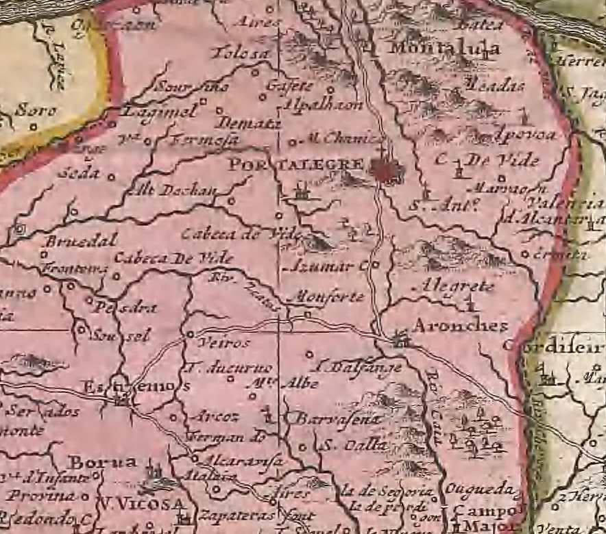 An illustration from A collection of maps of Europe, Asia, Africa, North America, and South America, circa 1700-1725, by Sr. Sanson, Guillieme de l'Isle, Peter Schenck, and others. [cartographic material], 1700, leaf 14