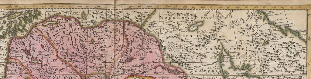 An illustration from A collection of maps of Europe, Asia, Africa, North America, and South America, circa 1700-1725, by Sr. Sanson, Guillieme de l'Isle, Peter Schenck, and others. [cartographic material], 1700, leaf 146