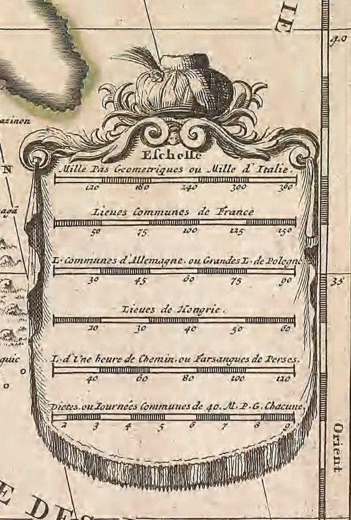 An illustration from A collection of maps of Europe, Asia, Africa, North America, and South America, circa 1700-1725, by Sr. Sanson, Guillieme de l'Isle, Peter Schenck, and others. [cartographic material], 1700, leaf 182