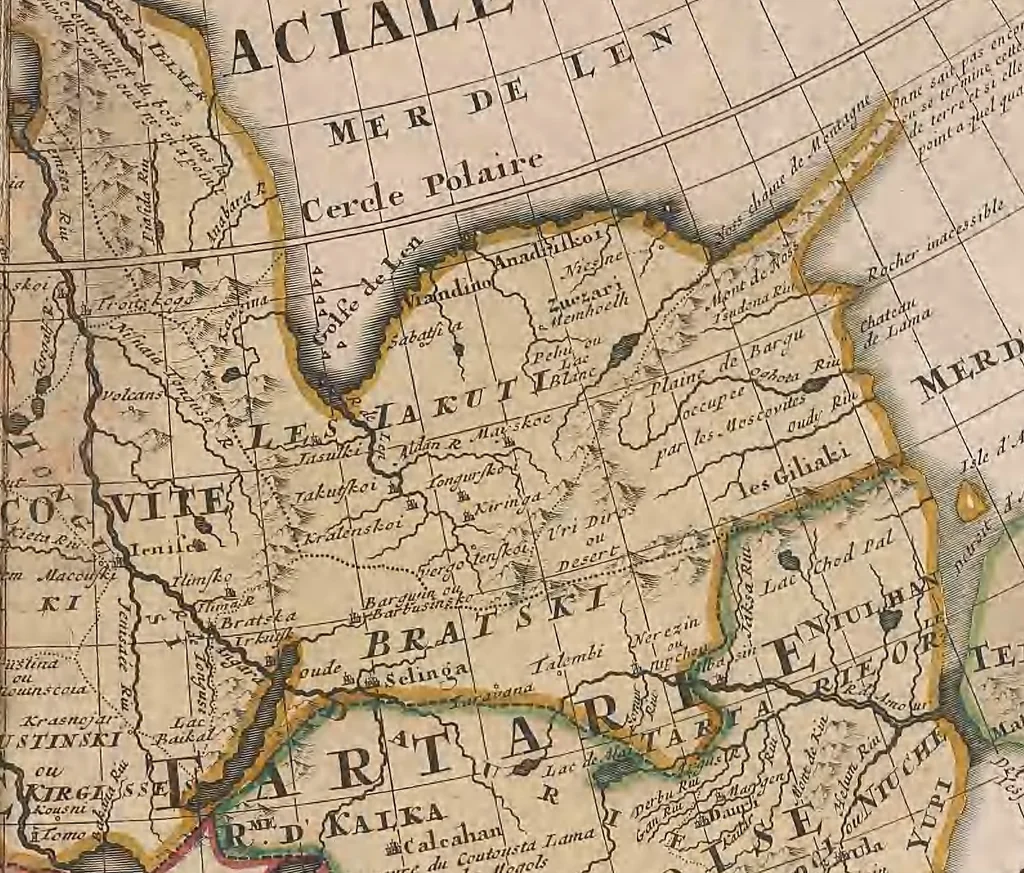 An illustration from A collection of maps of Europe, Asia, Africa, North America, and South America, circa 1700-1725, by Sr. Sanson, Guillieme de l'Isle, Peter Schenck, and others. [cartographic material], 1700, leaf 190