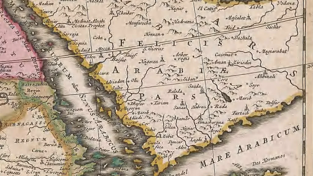 An illustration from A collection of maps of Europe, Asia, Africa, North America, and South America, circa 1700-1725, by Sr. Sanson, Guillieme de l'Isle, Peter Schenck, and others. [cartographic material], 1700, leaf 210