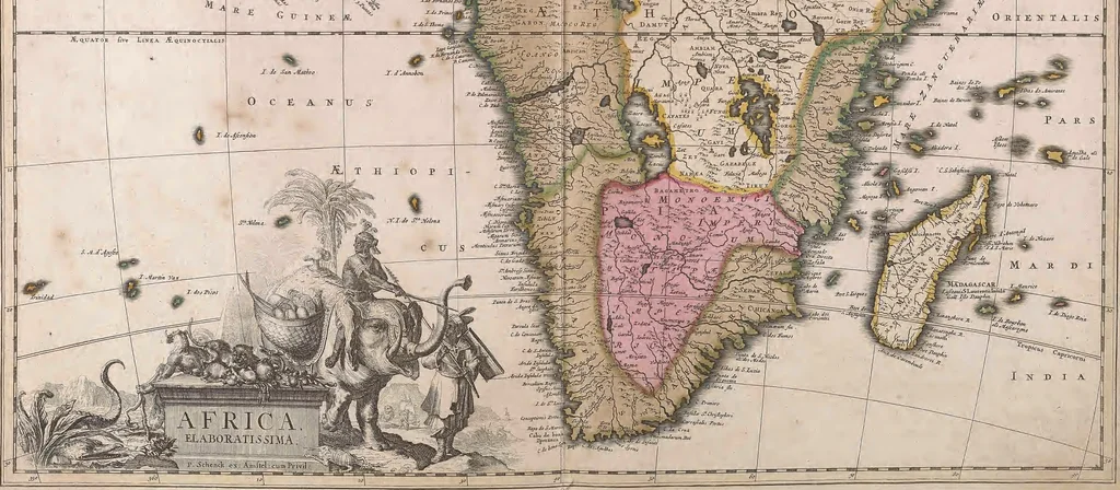 An illustration from A collection of maps of Europe, Asia, Africa, North America, and South America, circa 1700-1725, by Sr. Sanson, Guillieme de l'Isle, Peter Schenck, and others. [cartographic material], 1700, leaf 210