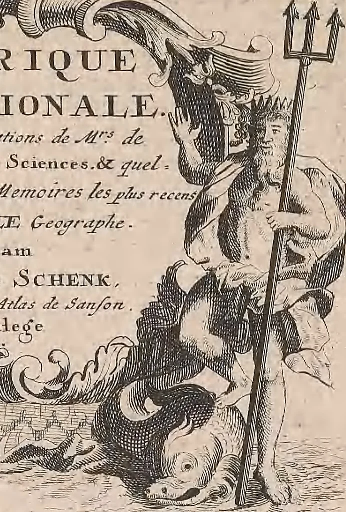 An illustration from A collection of maps of Europe, Asia, Africa, North America, and South America, circa 1700-1725, by Sr. Sanson, Guillieme de l'Isle, Peter Schenck, and others. [cartographic material], 1700, leaf 220