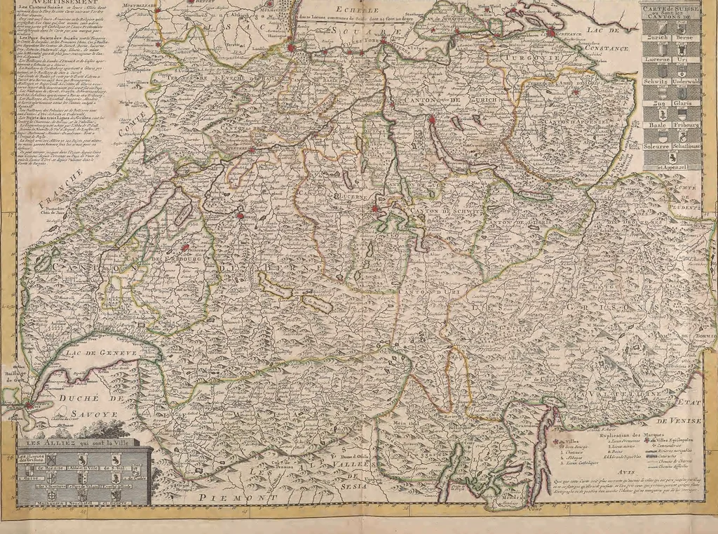An illustration from A collection of maps of Europe, Asia, Africa, North America, and South America, circa 1700-1725, by Sr. Sanson, Guillieme de l'Isle, Peter Schenck, and others. [cartographic material], 1700, leaf 46