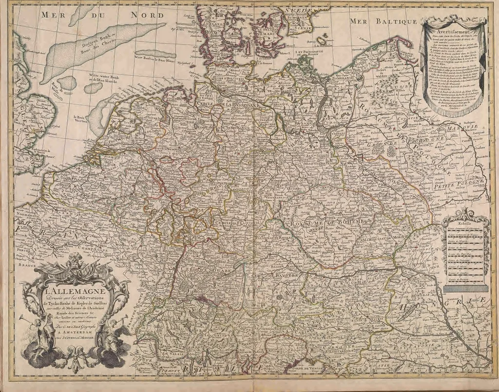 An illustration from A collection of maps of Europe, Asia, Africa, North America, and South America, circa 1700-1725, by Sr. Sanson, Guillieme de l'Isle, Peter Schenck, and others. [cartographic material], 1700, leaf 54