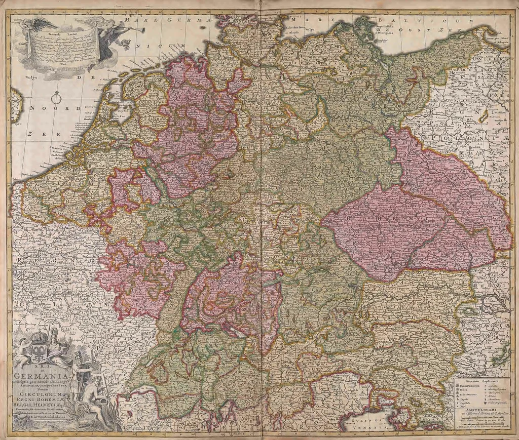 An illustration from A collection of maps of Europe, Asia, Africa, North America, and South America, circa 1700-1725, by Sr. Sanson, Guillieme de l'Isle, Peter Schenck, and others. [cartographic material], 1700, leaf 58