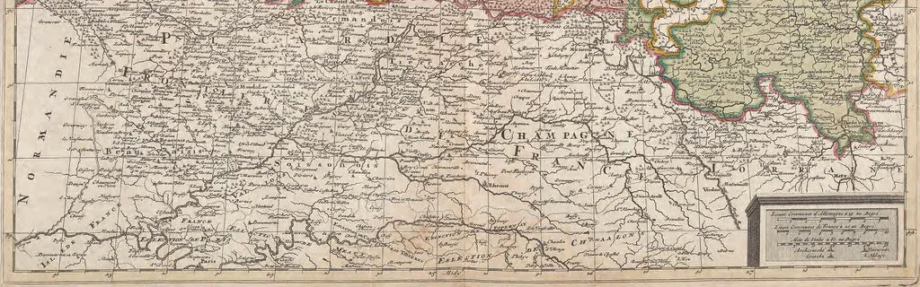 An illustration from A collection of maps of Europe, Asia, Africa, North America, and South America, circa 1700-1725, by Sr. Sanson, Guillieme de l'Isle, Peter Schenck, and others. [cartographic material], 1700, leaf 78