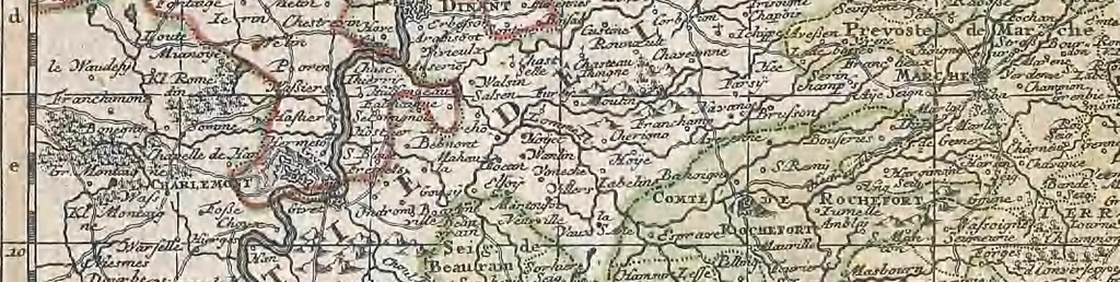 An illustration from A collection of maps of Europe, Asia, Africa, North America, and South America, circa 1700-1725, by Sr. Sanson, Guillieme de l'Isle, Peter Schenck, and others. [cartographic material], 1700, leaf 82